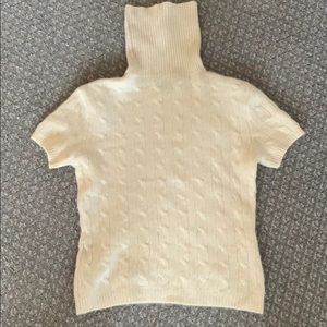 Ralph Lauren cashmere cable knit turtleneck